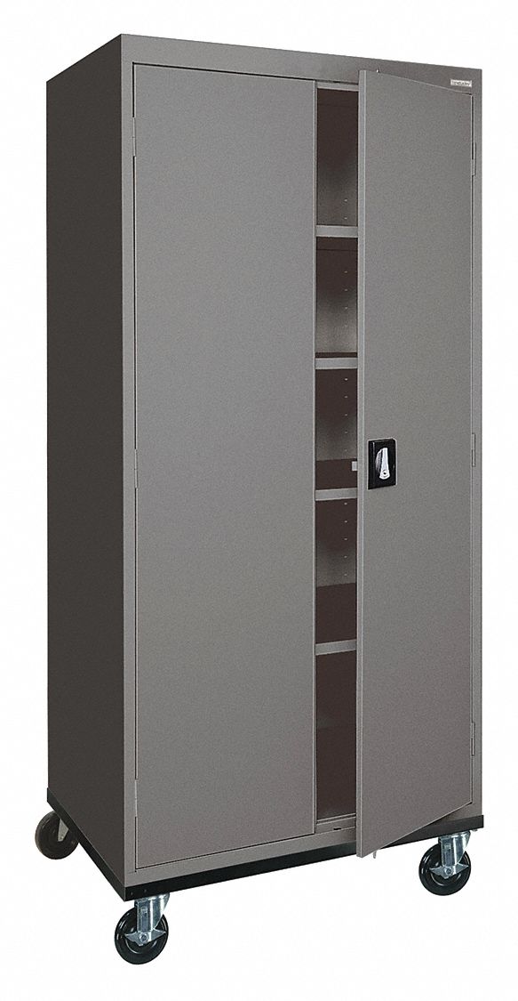 SANDUSKY Commercial Storage Charcoal, 72 in H X 30 in W X 24