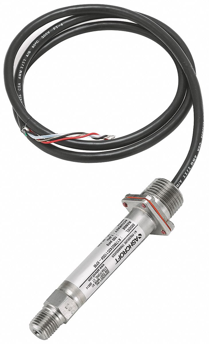 ASHCROFT 1/4 in MNPT Pressure Transmitter 0 to 200 psi, 4 to 20mA DC