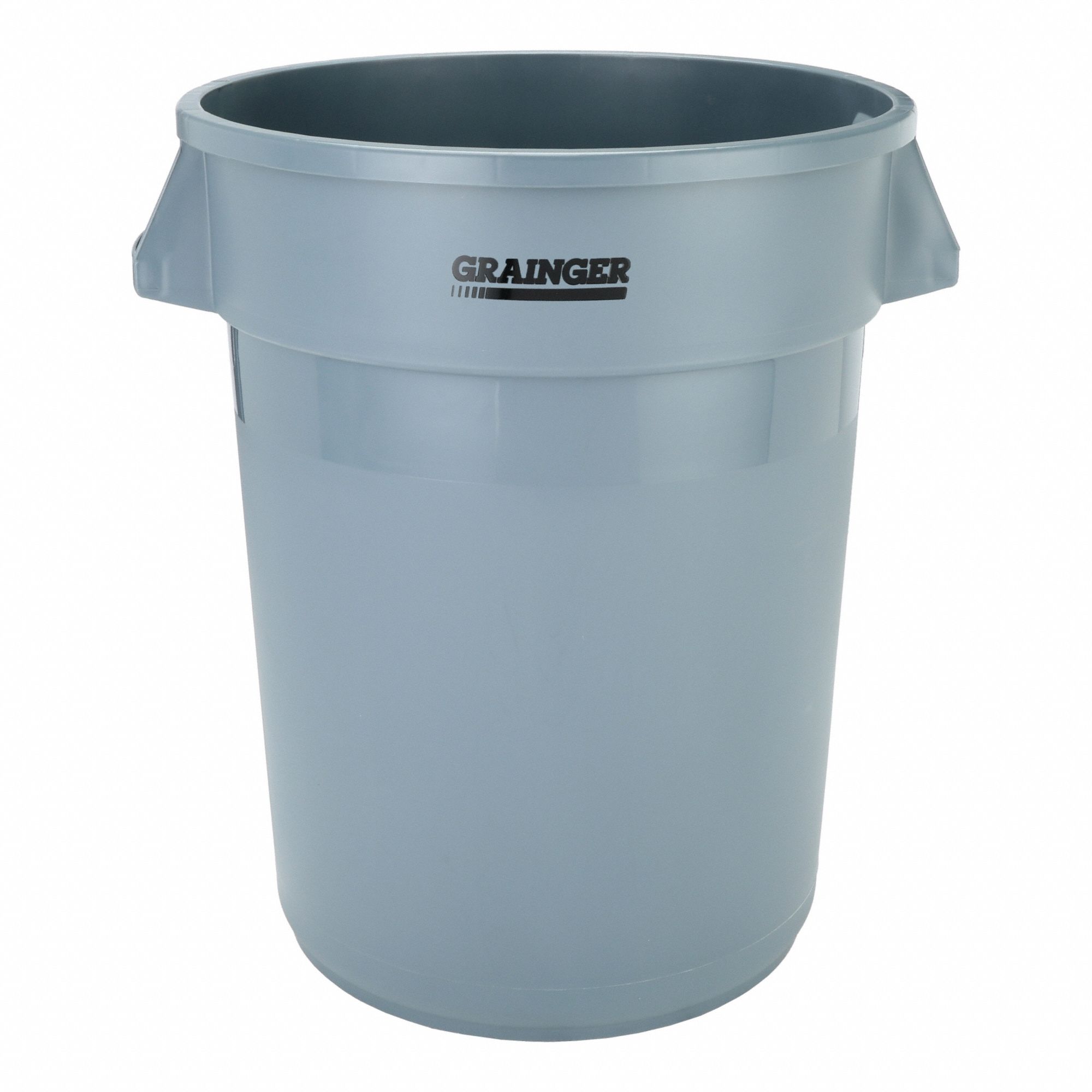 GRAINGER, Round, Gray, Trash Can 5DMT25DMT2 Grainger
