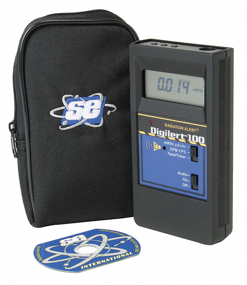 GRAINGER APPROVED Radiation Survey Meter, Digital, NIST 5DPN65DPN6