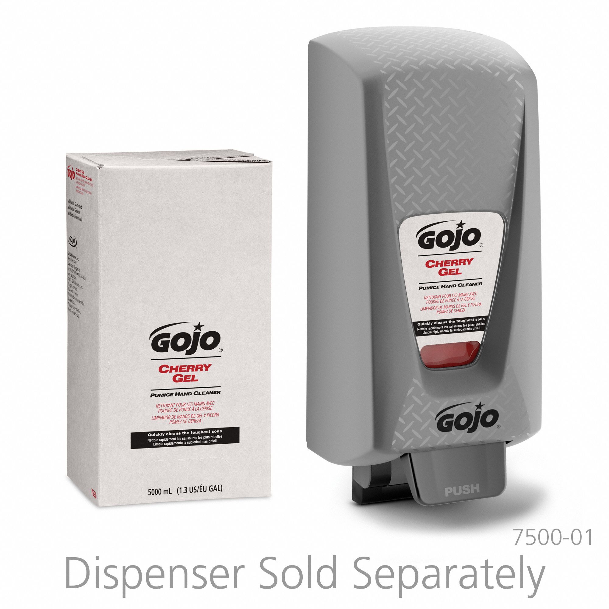 GOJO Cherry, Gel, Hand Cleaner, 5,000 mL, Cartridge, GOJO, PK 2 5DZN7