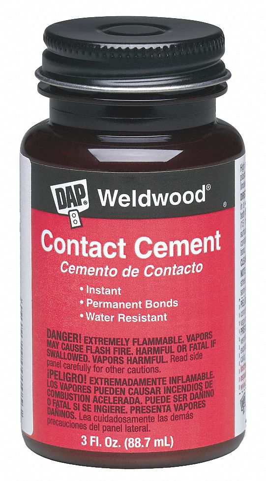 DAP 3 oz. Contact Cement Contact Cement, Clear 5E09600107 Grainger