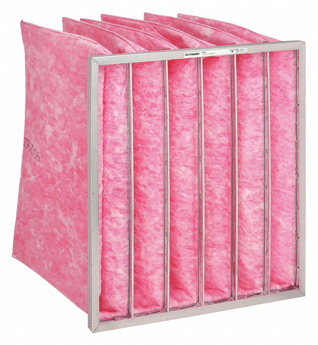 24x24x22 Nominal Filter Size, Pink, Pocket Air Filter 5W4345W434