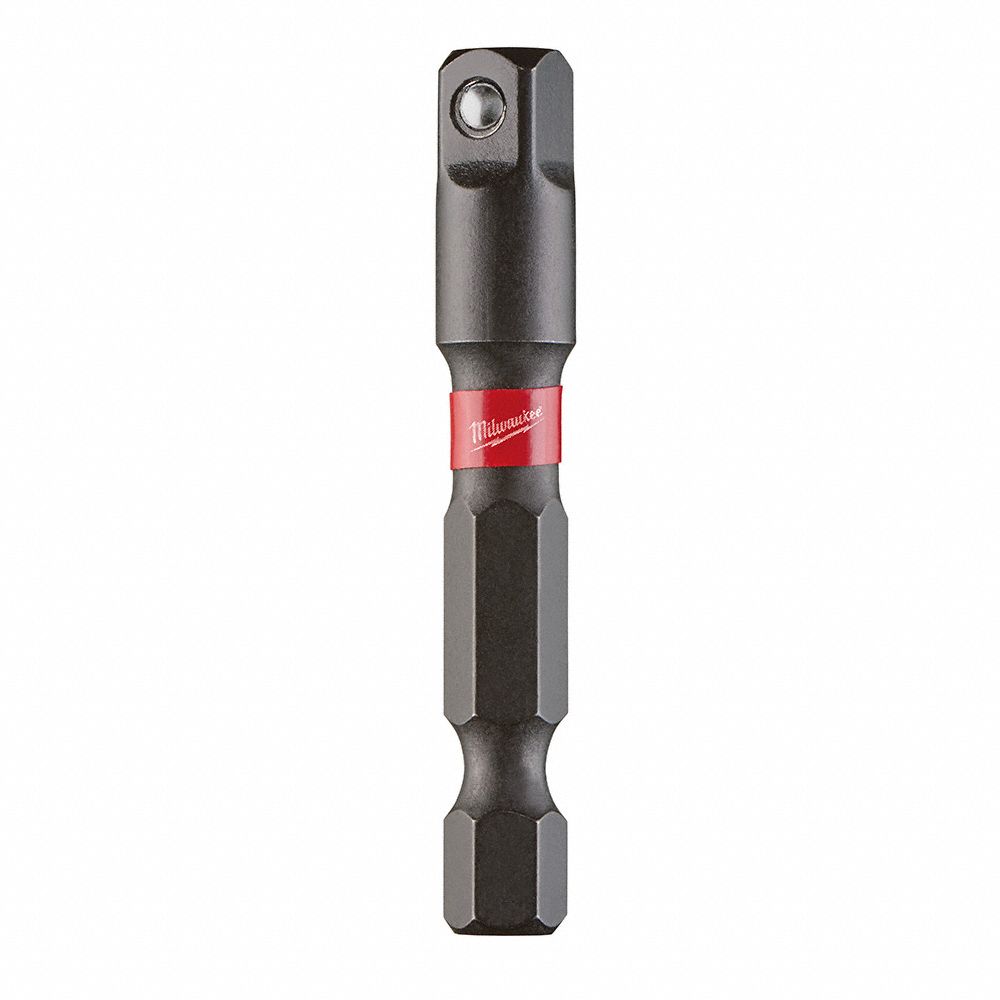 MILWAUKEE, 1/4 in Input Drive Size, Black Oxide, Hex Drive Socket