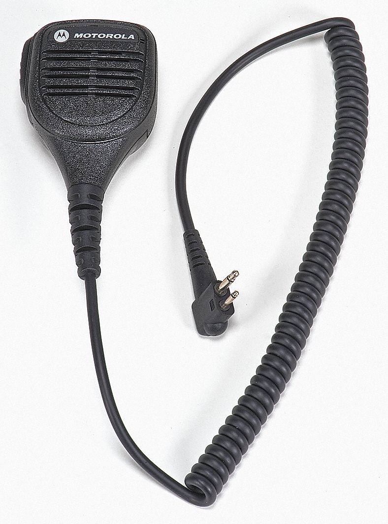 MOTOROLA, Fits Motorola, 24 in Cord, Speaker Microphone - 5EDC7