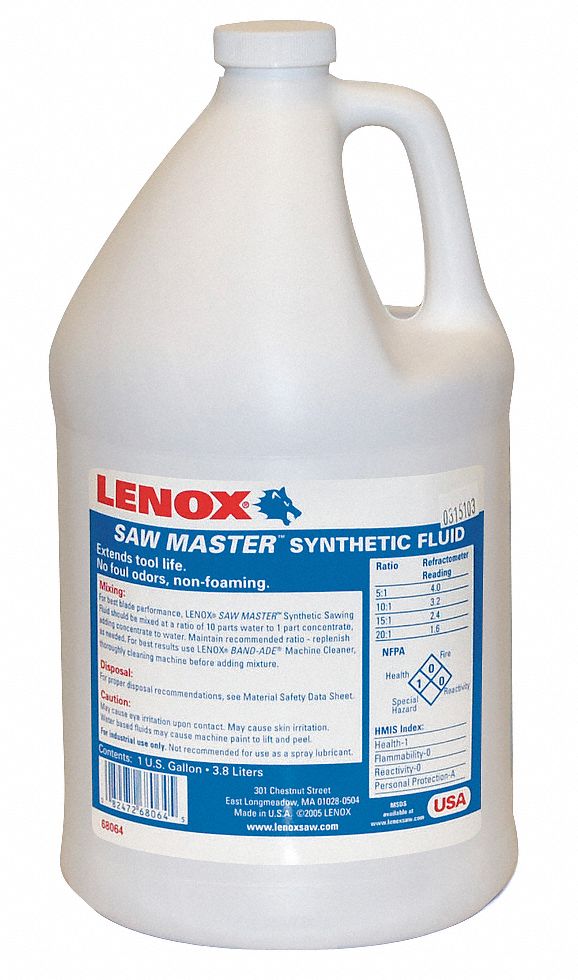 LENOX Cutting Oil, Container Size 1 gal, Bottle, Pink 5EGD068064