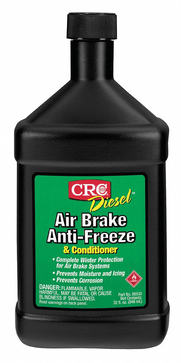 CRC Air Brake Antifreeze and Conditioner, 32 oz, Bottle, Dilution Ratio