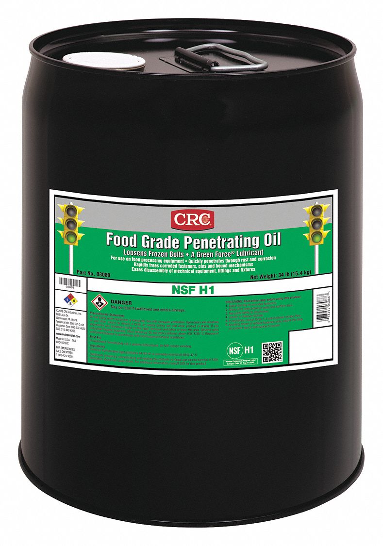 CRC, 32° to 300°F, H1 Food Grade, Lubricant 5GUH703088
