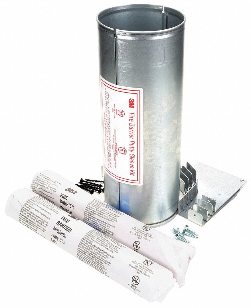 3M Sleeve Kit, 12 In.L, 4 In.D, Steel 5GUZ7DT400 Grainger