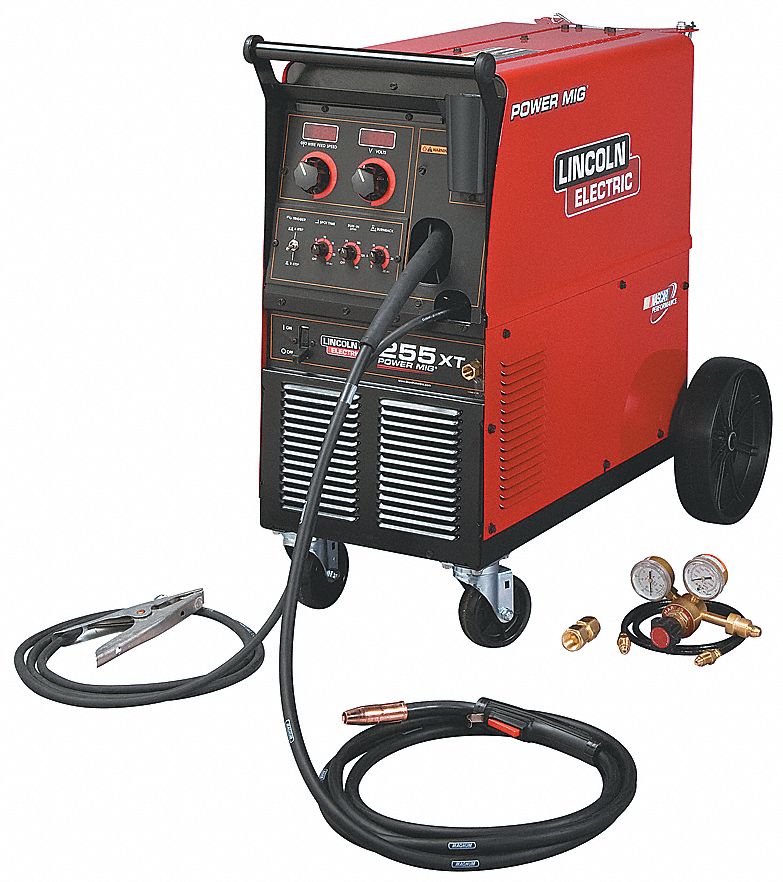 LINCOLN ELECTRIC Mig Welder, Power MIG 255XT Series, Input Voltage 208