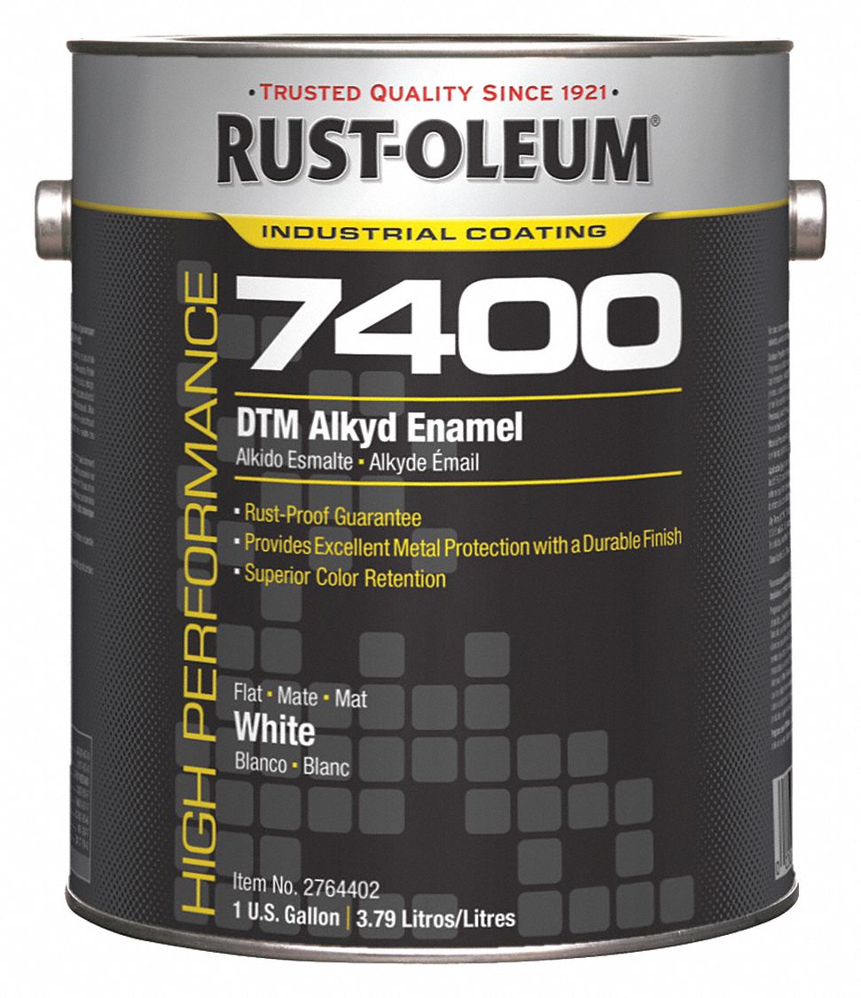 RUSTOLEUM Interior/Exterior Paint For Wood/Metal, White, 1 gal Size