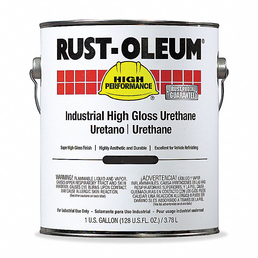 RUSTOLEUM Gray Urethane Finish, High Gloss Finish, 250 to 600 sq ft