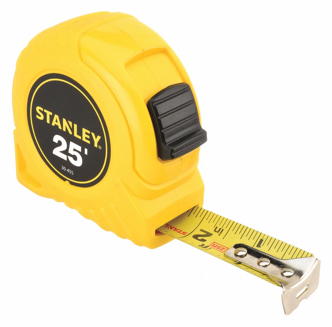 STANLEY 25 ft Steel SAE Tape Measure, Yellow 5HK8430455 Grainger