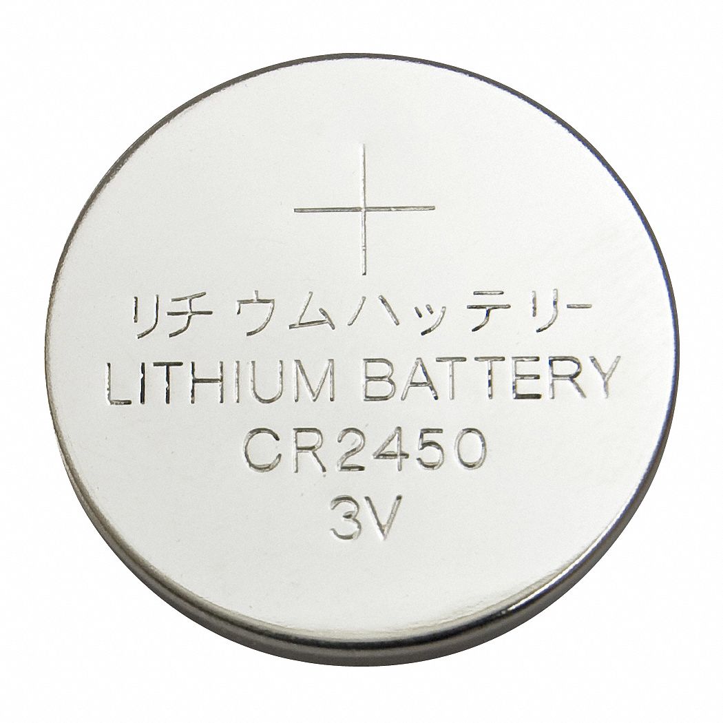 2450 Battery Size, Lithium, Coin Cell Battery - 5HXG6|5HXG6 - Grainger