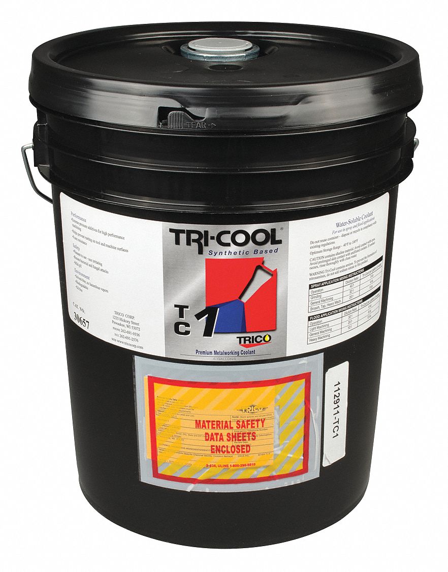 TRICO Coolant, Container Size 5 gal, Bottle, Green, Yellow 5JG76