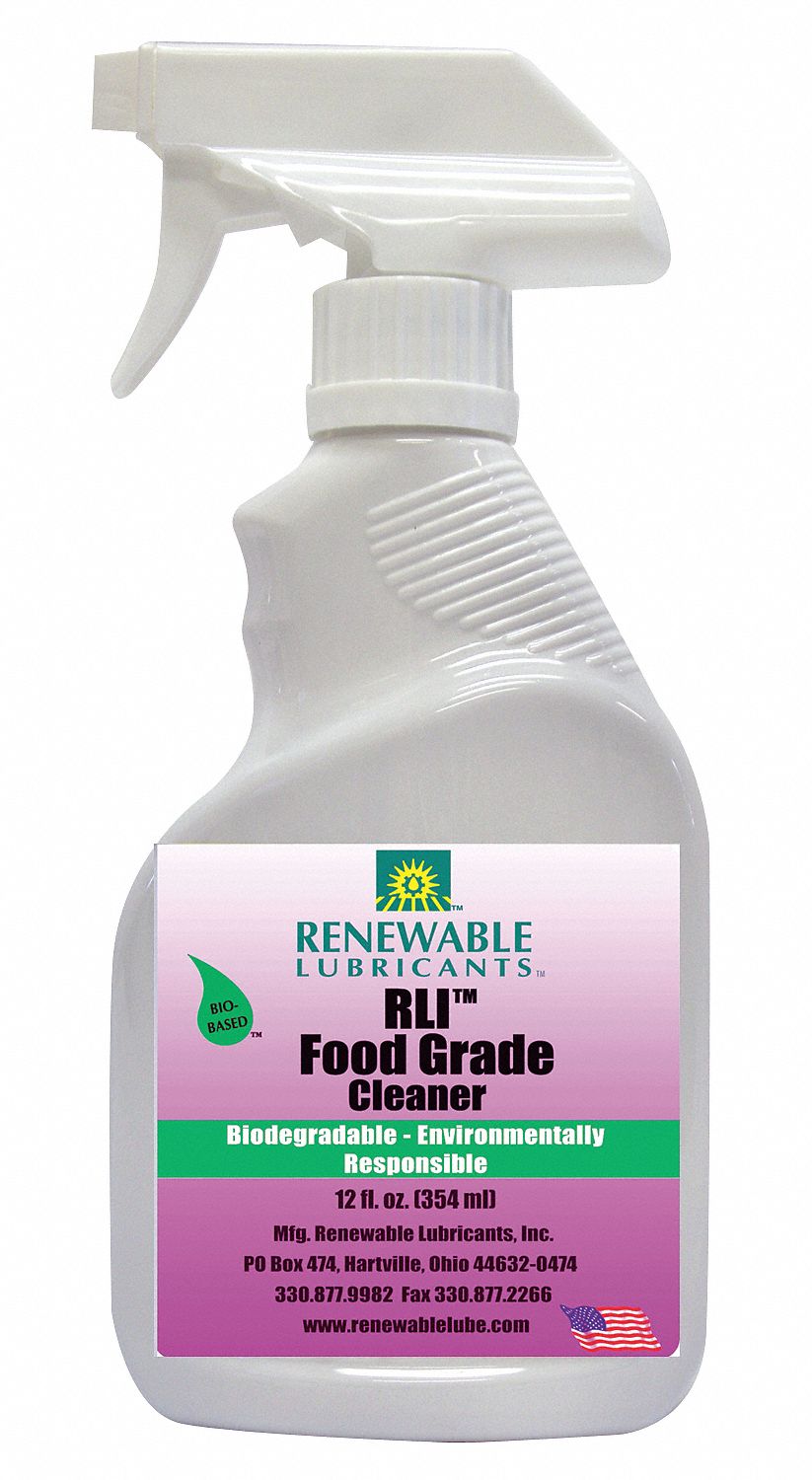 RENEWABLE LUBRICANTS, Water Based, Trigger Spray Bottle, Food Grade
