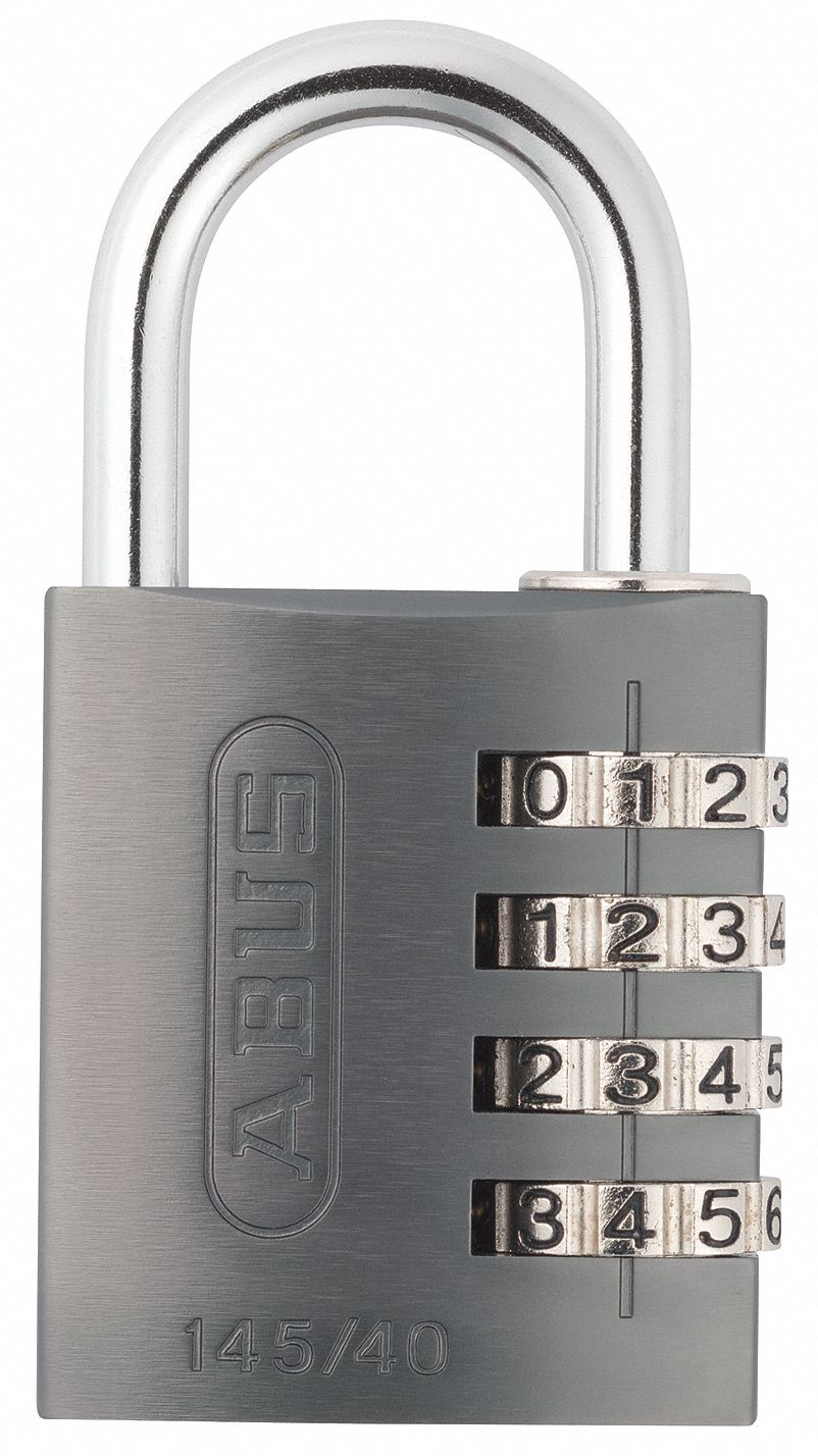 ABUS Combination Padlock, Resettable SideDial Location, 1 in Shackle