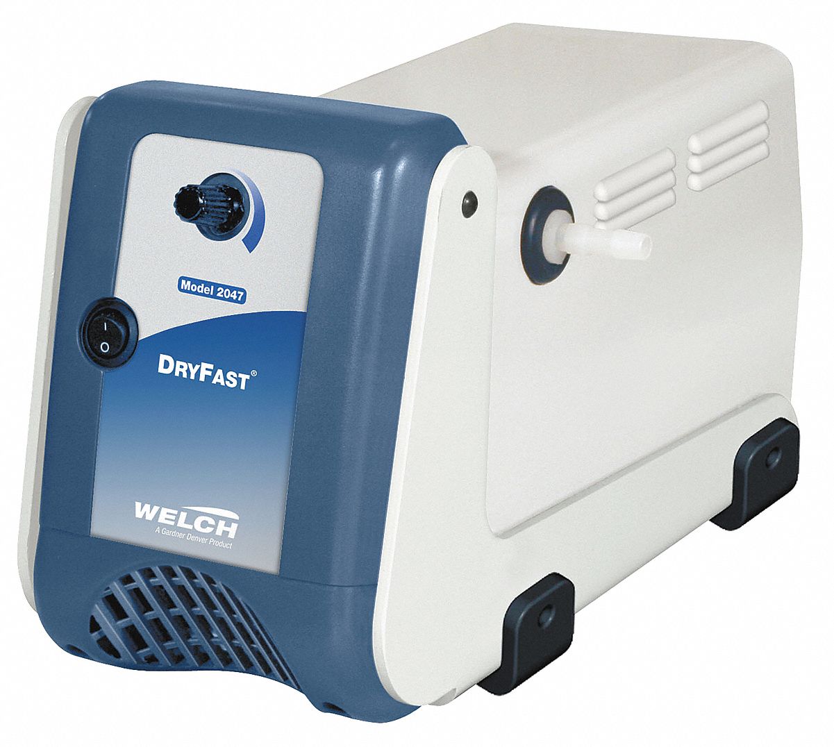 WELCH, 1/5 hp Output Power, 1.8 cfm Free Air Displacement, Vacuum Pump