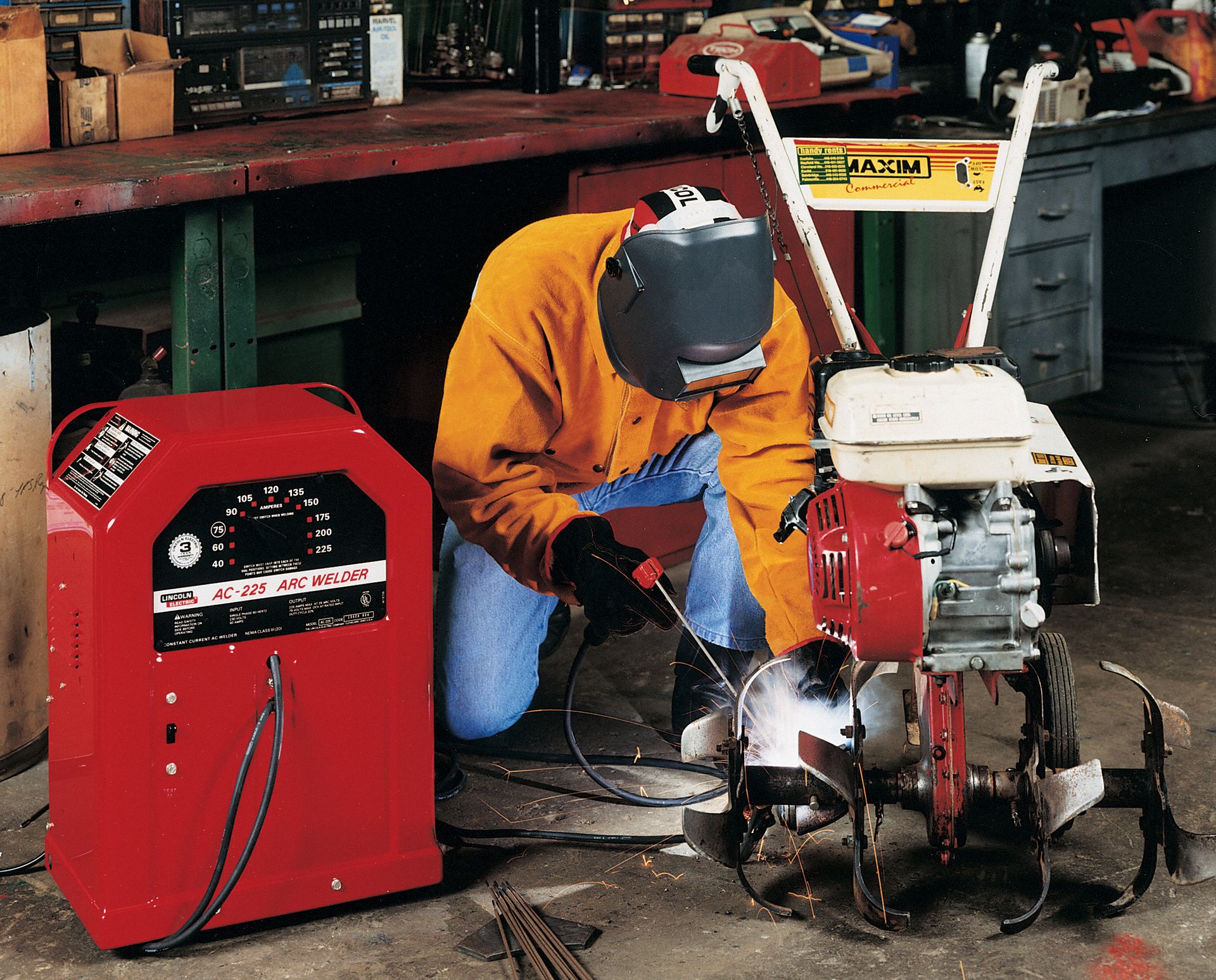 LINCOLN ELECTRIC Stick Welder AC225, 50/60 Hz, AC, K1170 5JPG2K1170