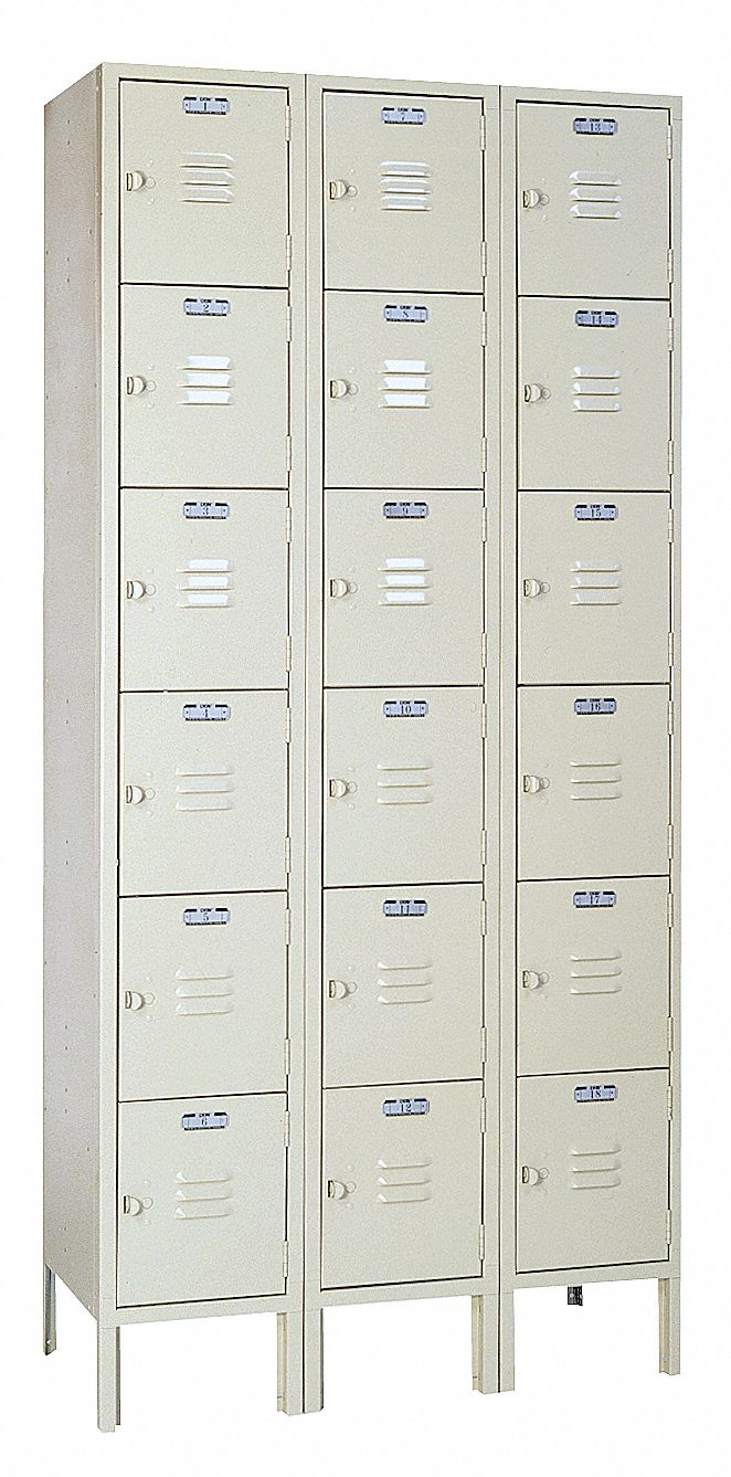 LYON, 36 in x 12 in x 78 in, 6 Tiers, Box Locker - 4JXJ2|PP53323SU