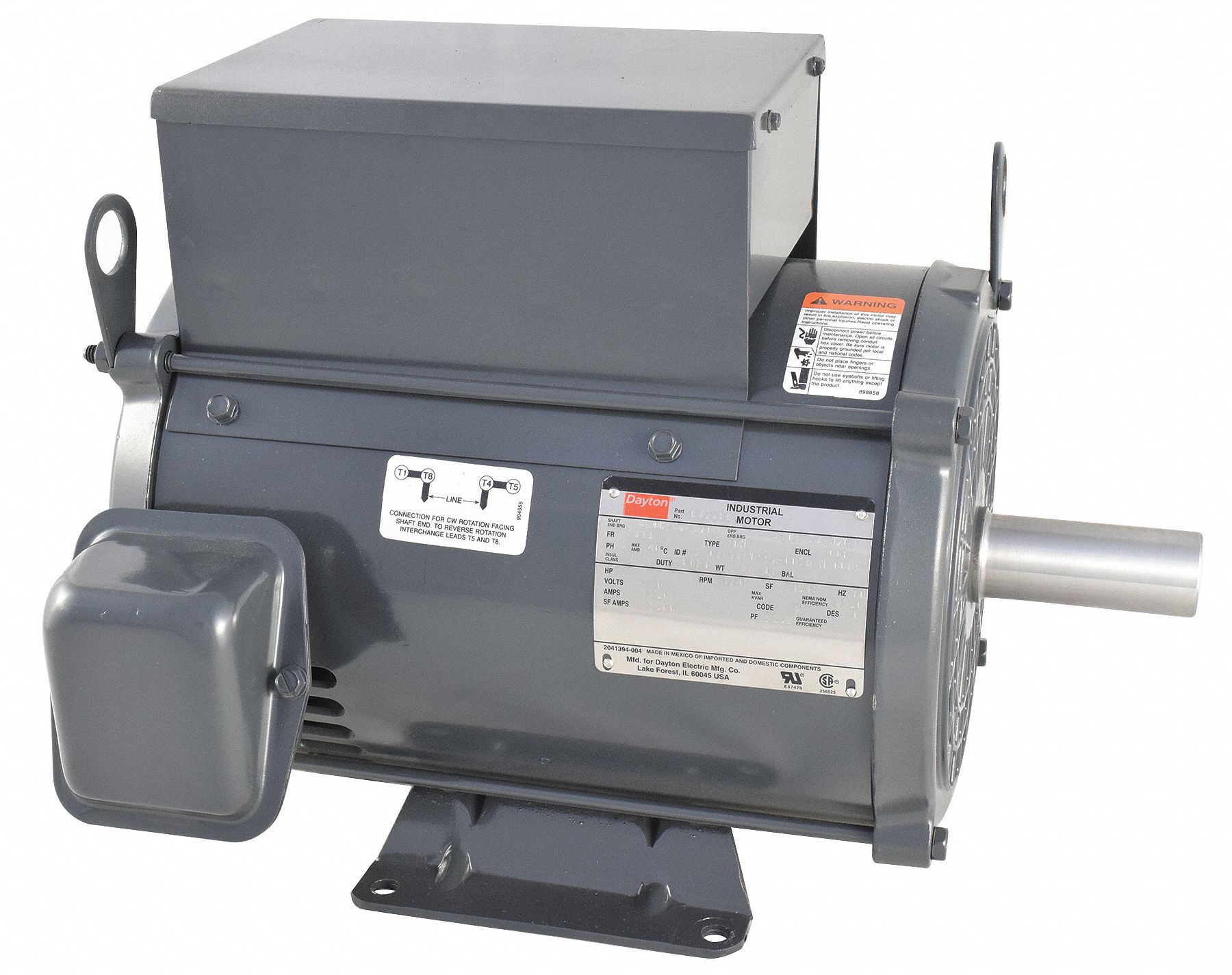 DAYTON, Open Dripproof, Rigid Base Mount, General Purpose Motor 5K676