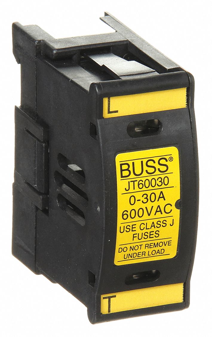 BUSSMANN, 1 Poles, 0 to 30 A, FingerSafe Fuse Block 5KK55JT60030 Grainger
