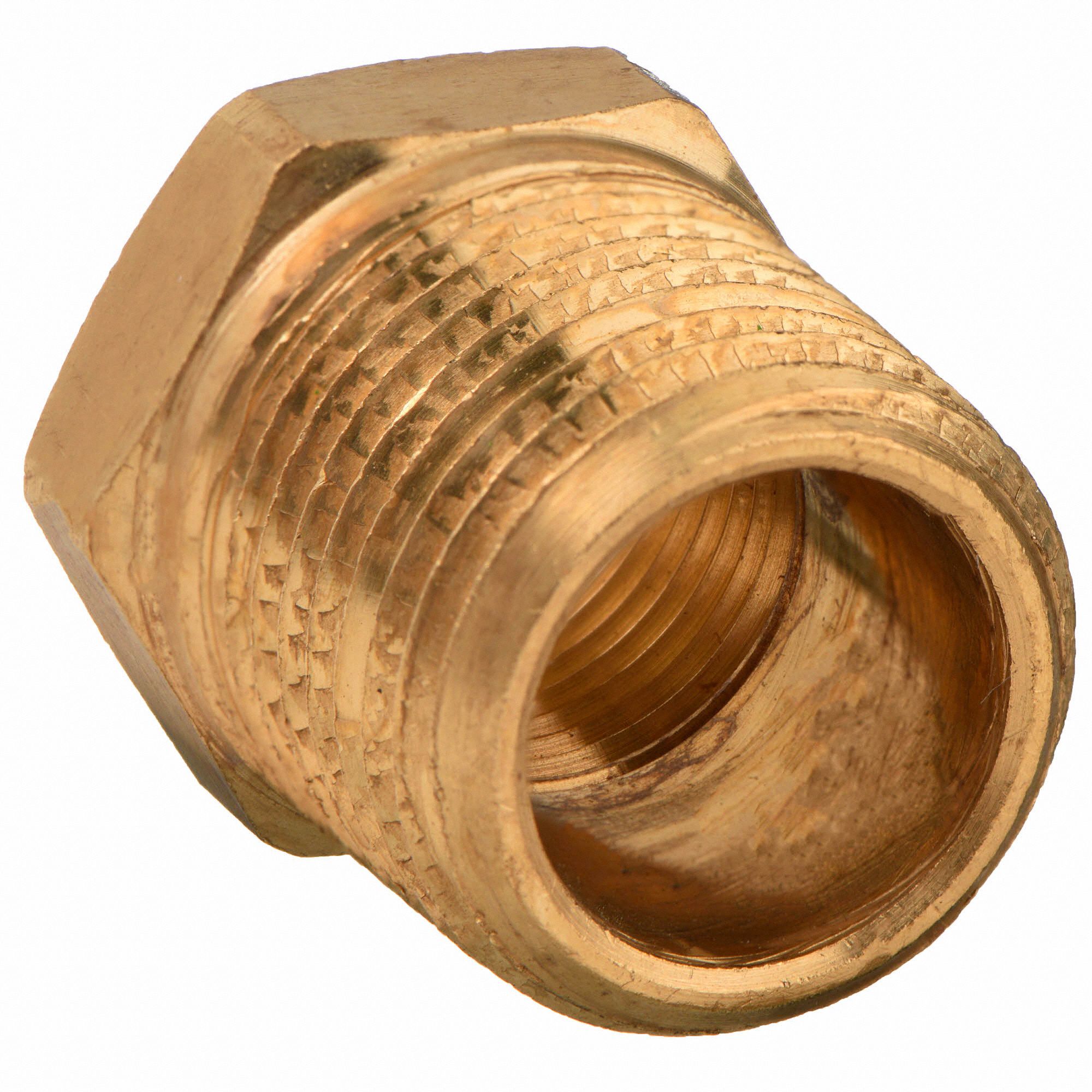 PARKER Brass Bushing, FNPT x MNPT, 1/2 in x 3/8 in Pipe Size, 1 EA