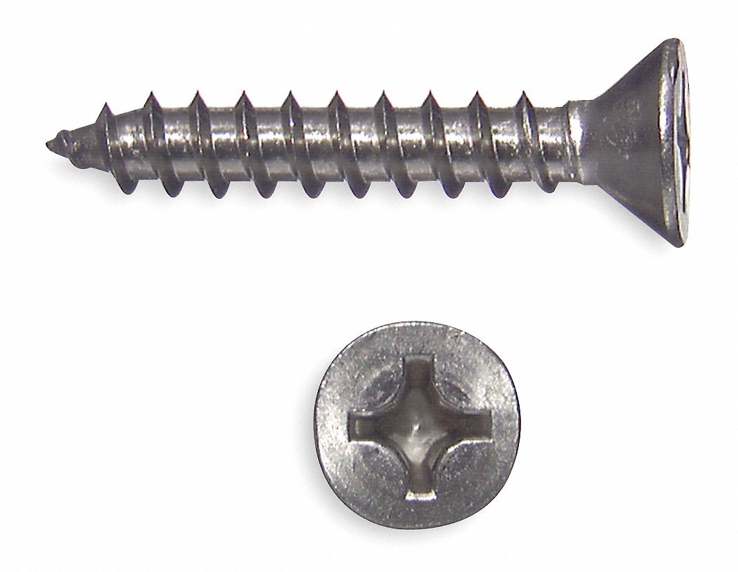 Sheet Metal Screw, PK 100 Grainger