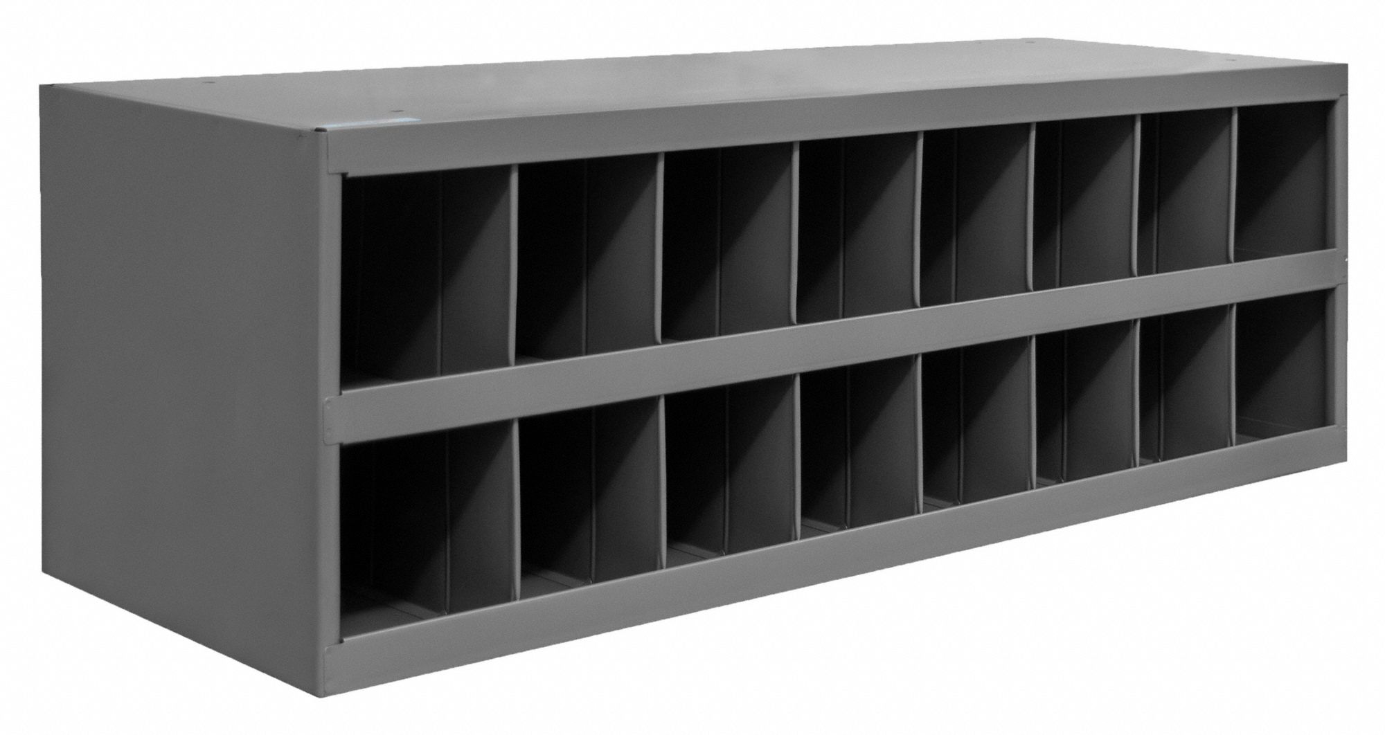 DURHAM MFG Pigeonhole Bin Unit 34 in x 12 in x 12 in, 16 Compartments