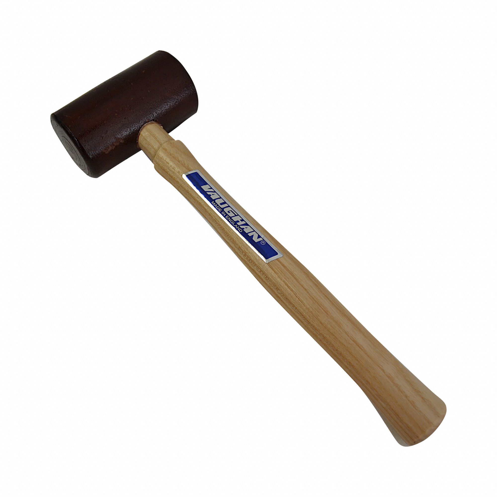 VAUGHAN Rawhide Mallet Wood Handle, 12 oz Head Wt, 2 in Dia, 3 7/8 in
