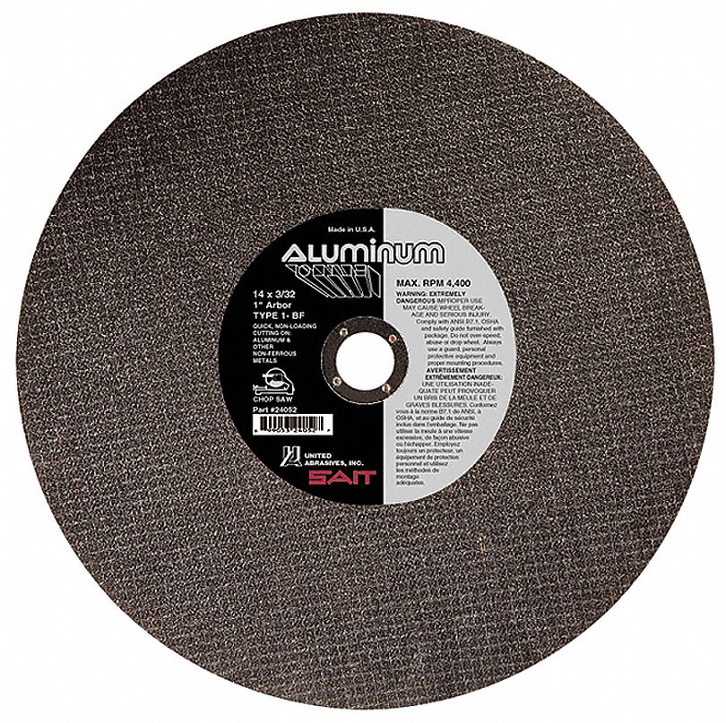 UNITED ABRASIVESSAIT Abrasive CutOff Wheel 14 in Abrasive Wheel Dia