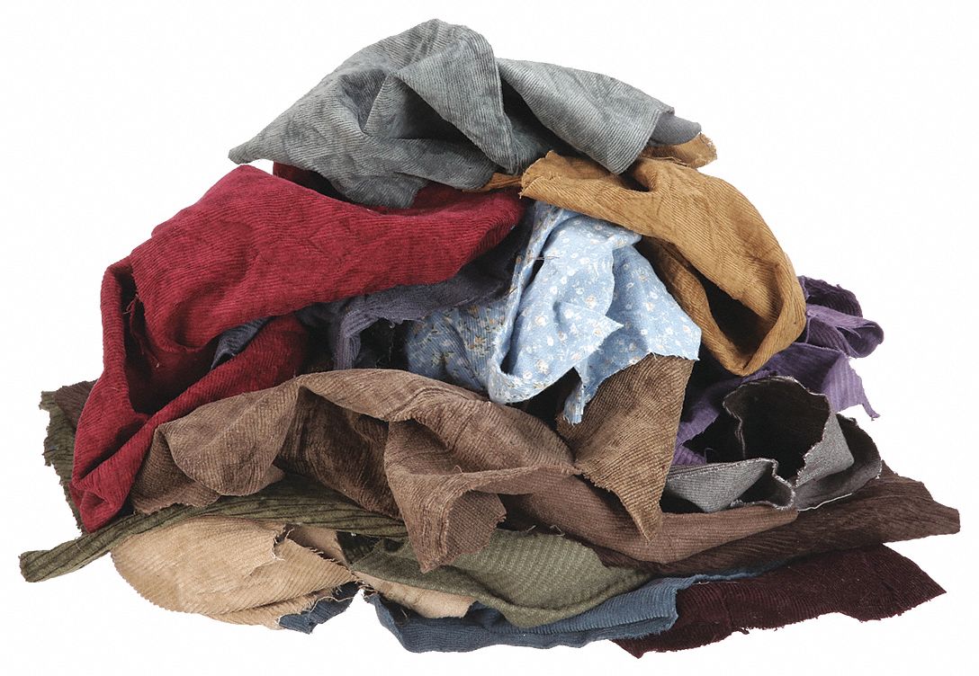 Corduroy, Recycled, Cloth Rag 5LVD55LVD5 Grainger