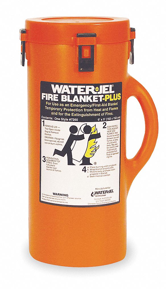 Fire Blanket, Wool Soaked in a Waterbased, Watersoluble