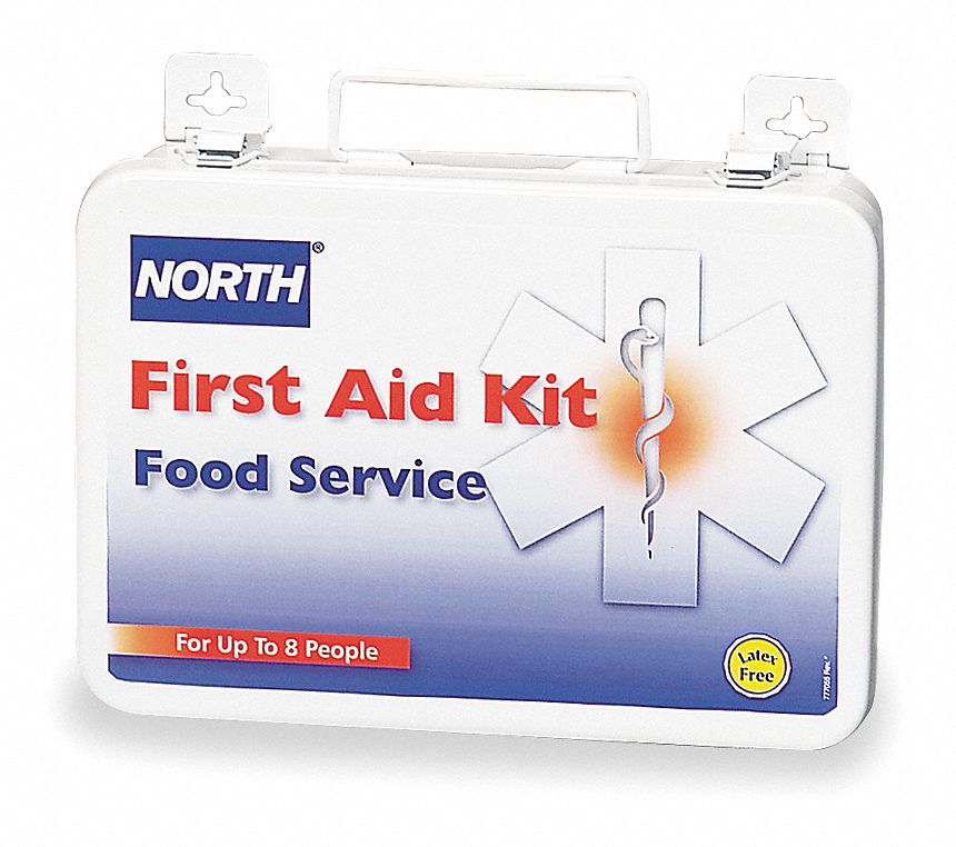 HONEYWELL NORTH First Aid Kit, Kit, Steel, Food Service, 8 People