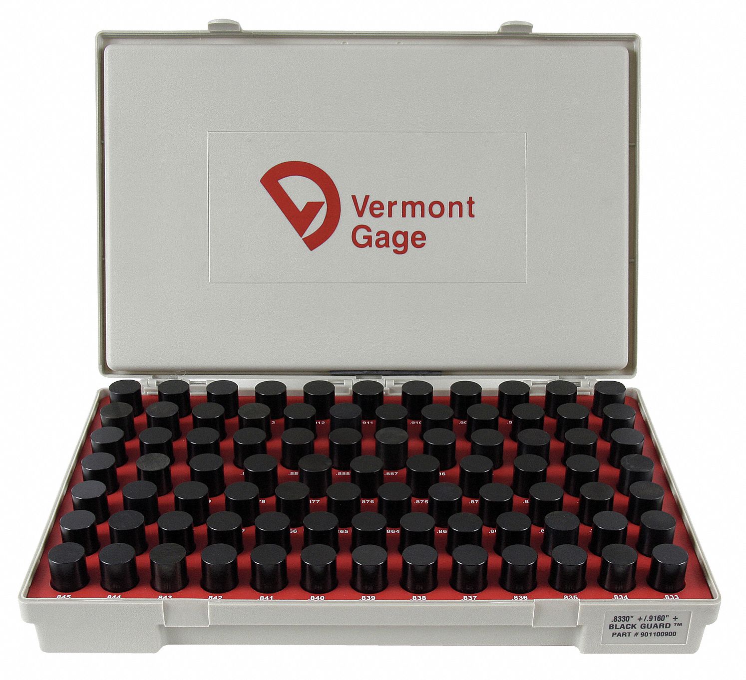 VERMONT GAGE Jgo Prnos Calibracn(Pstv),0.833a0.916plg Juegos de