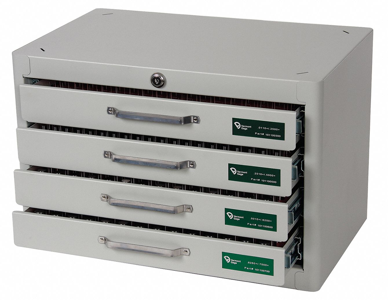 VERMONT GAGE Black OxideCoated Pin Gauge Library, Number of Gauges 690