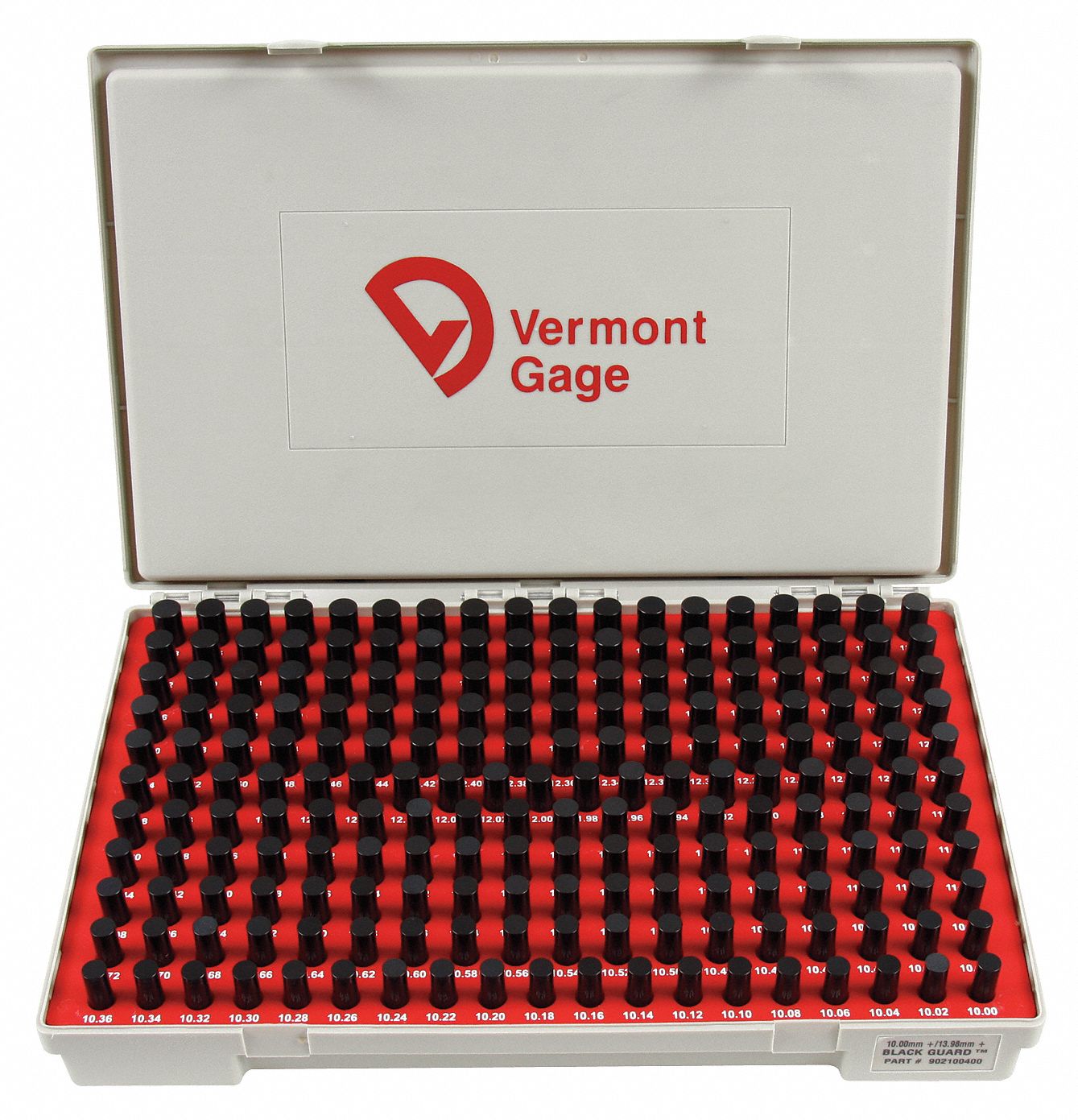 VERMONT GAGE Black OxideCoated Pin Gauge Set, Number of Gauges 200