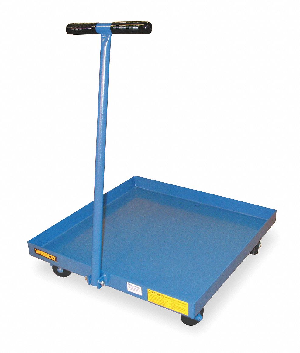 WESCO Drum Dolly,900 lb.,6 In. H,Upto 55 gal. 5ME99240040 Grainger