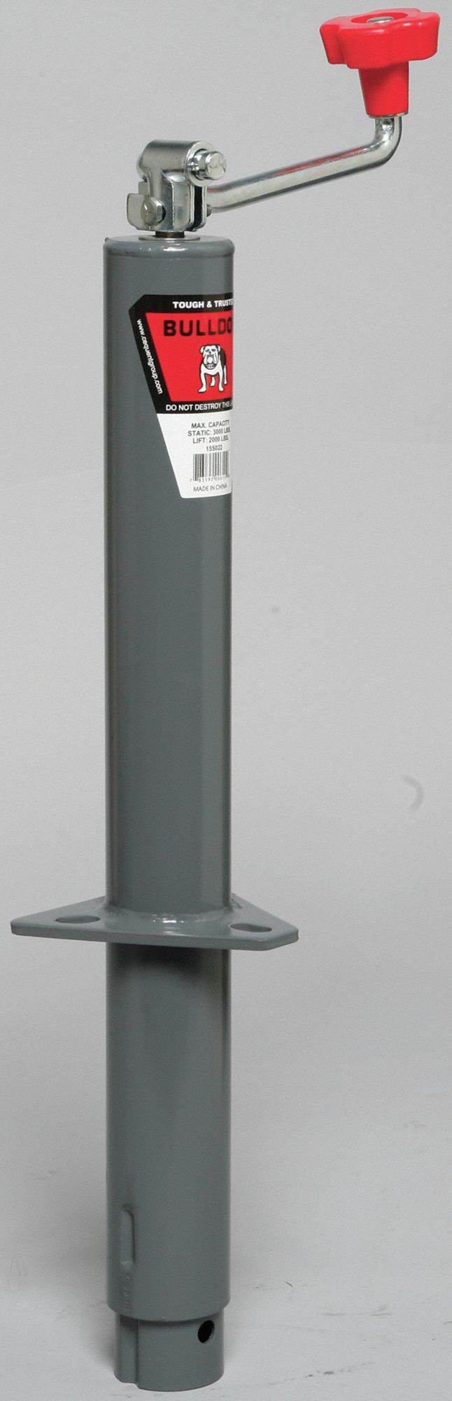 BULLDOG, Topwind Trailer Jack, 3,000 lb Static Load Capacity, Trailer