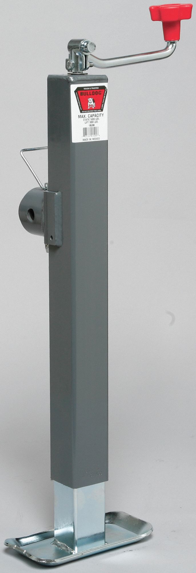 BULLDOG, Topwind Trailer Jack, 5,000 lb Static Load Capacity, Trailer