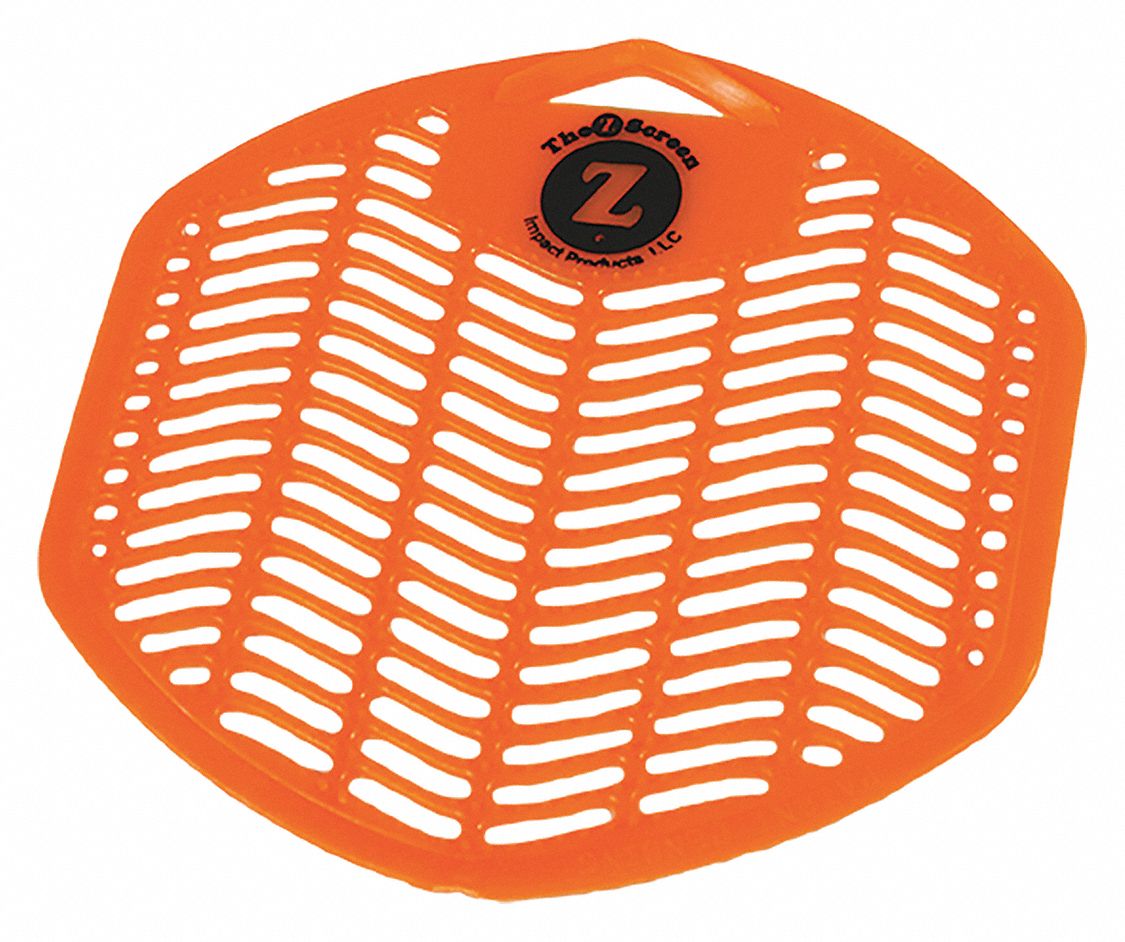 Urinal Screen, Citrus Zest Fragrance, Para, Rectangular, PK 12 Grainger