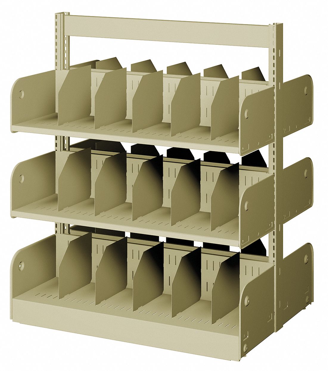 ESTEY, Double Face Starter, 6 Shelves, Divider Library Shelving 5MLT6