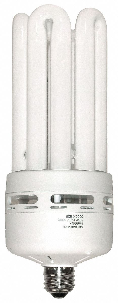 LUMAPRO Lámpara Fluorescente Compacta Enroscable, 60 Watts, Forma del