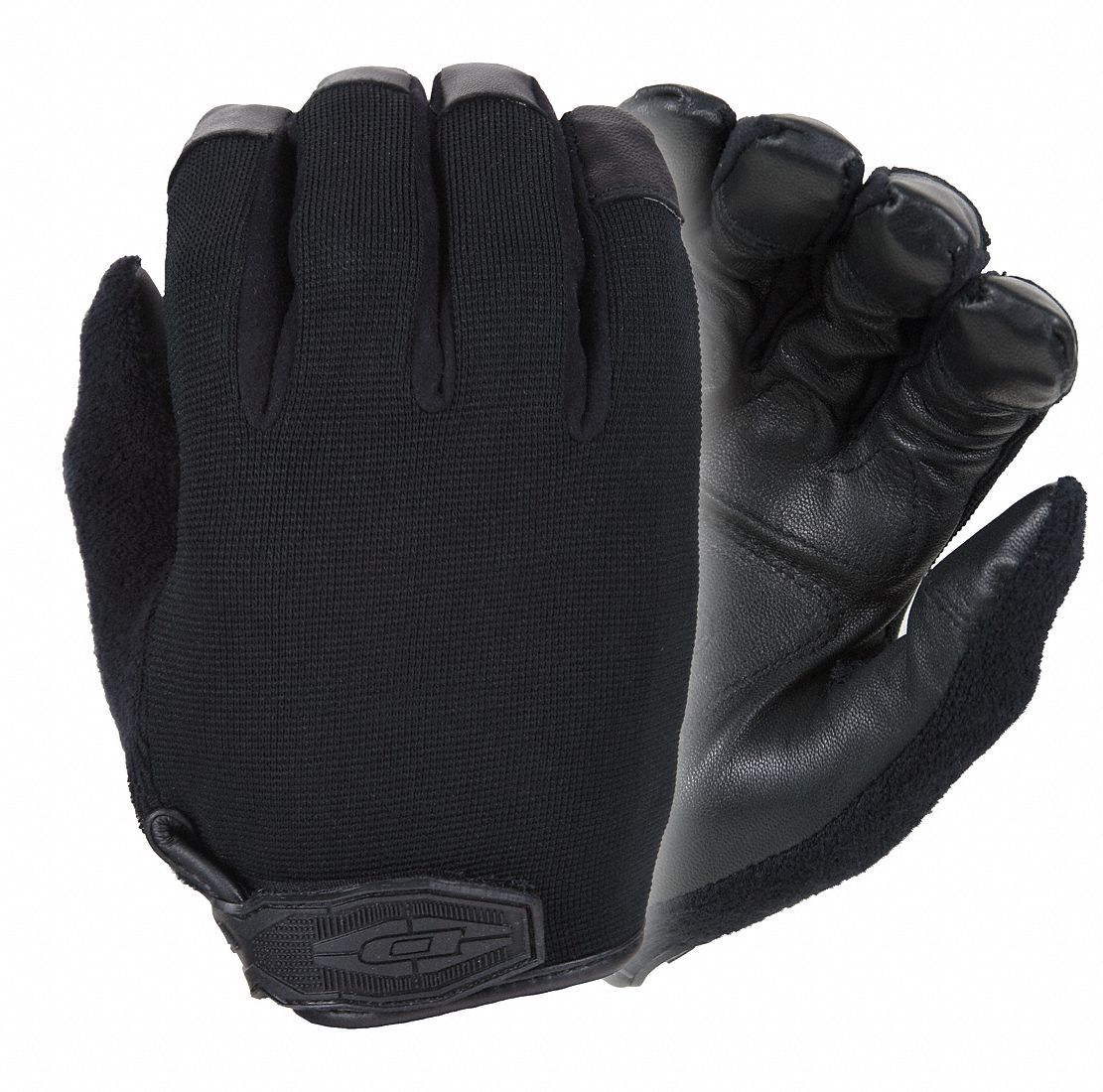 DAMASCUS Law Enforcement Glove Spandura(R), SuperFabric(R), Kevlar(R), Black, L, 1 PR 5MRP0