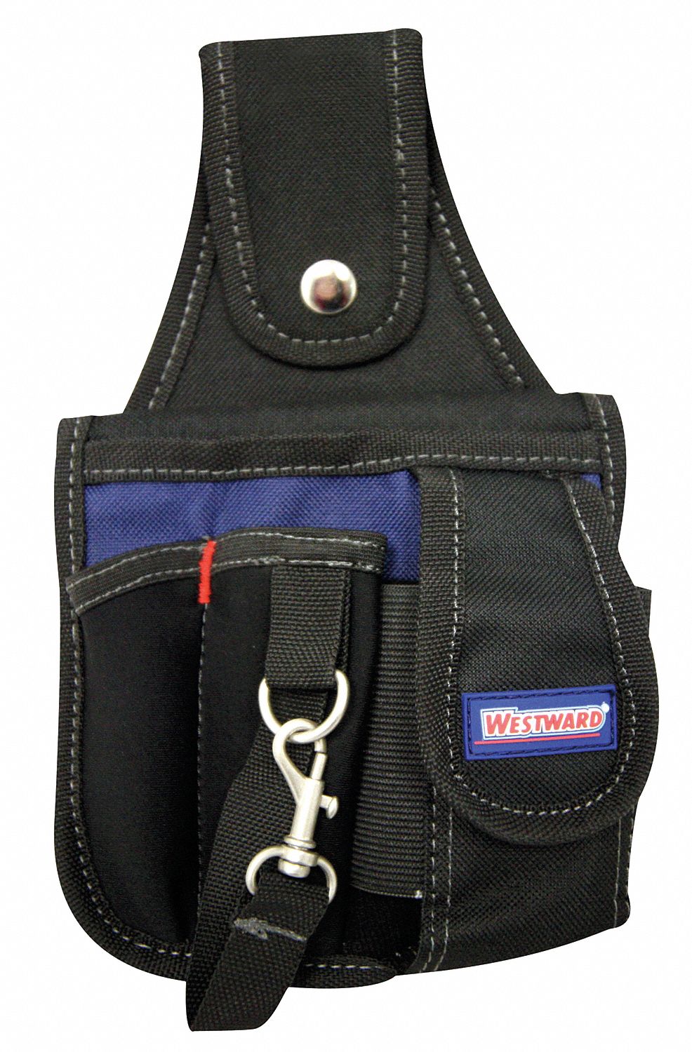 WESTWARD Black, Tool Pouch, Polyester 5MZN05MZN0 Grainger