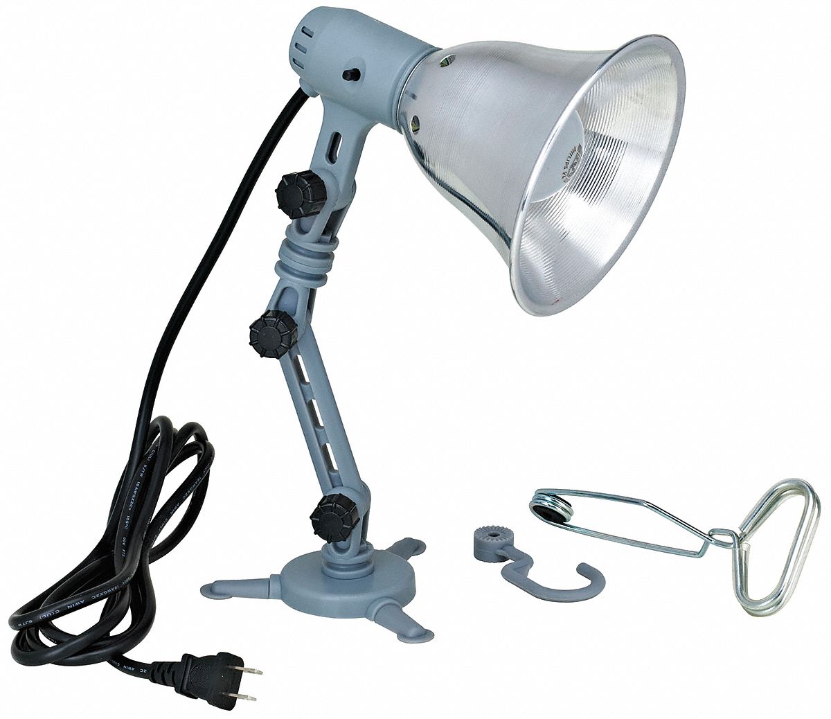 LUMAPRO Articulating Arm Task Light 60 W Watts, 12 1/2 in Arm Lg