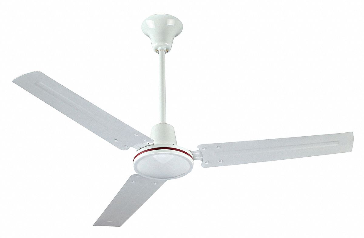 DAYTON Ceiling Fan, 56 in, Number of Blades 3, Number of Speeds 1, 277V