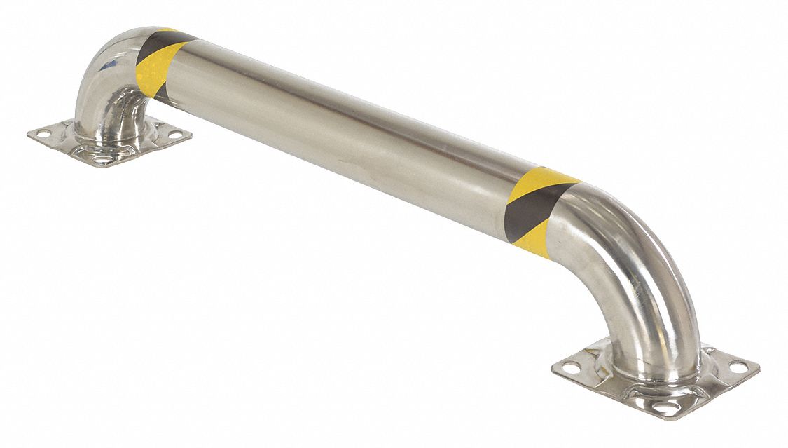 Floor Mounted Guard Rail Mounting, 304 Stainless Steel, Machine Guard