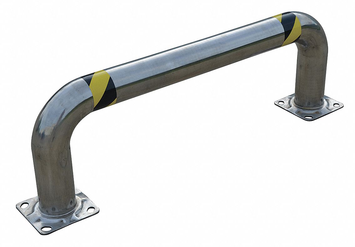 Floor Mounted Guard Rail Mounting, 304 Stainless Steel, Machine Guard