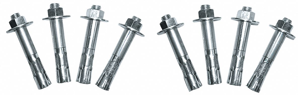 Includes 8 Concrete Lag Bolts with Sleeves 3/4 in Diameter 4 in Long